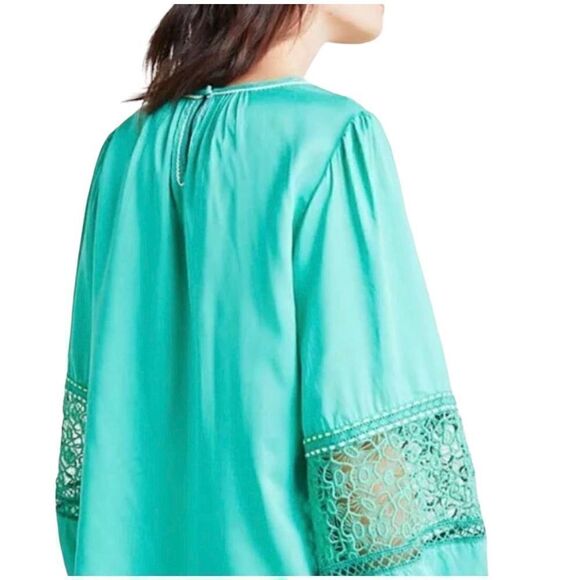 Anthropologie Blink London Sunshine Peasant Top Blouse Size Medium - Picture 3 of 16